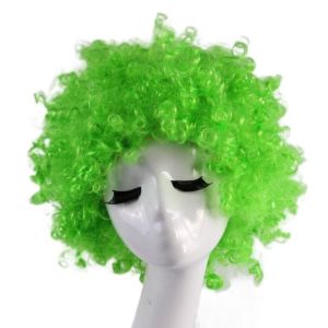 SkinJoy halloween headband devil headband Synthetic Wigs Football Fans Wigs Rainbow Funny Wig Afro Curly Clown Wigs Supplies Clown Props Halloween Cosplay Hairs Kids