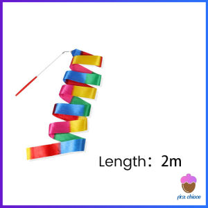 First Chioce 2 เมตร 3.6 เมตร ริบบิ้น มาพร้อมก้านจับ ออกกำลังกาย ริบบิ้น ยิมนาสติกลีลา Dancing Ribbon