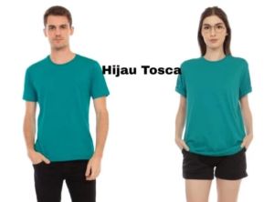 Kaos oblong Polos Tosca( Bahan semi katun combed 24s ) - Kaos Polos Pendek hijau tosca  - Kaos Tosca Polos - Kaos Polos hijau tosca katun