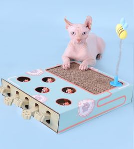 Hokaichi Cat Playing Hamster Toy Hamster Machine Cute Toys For Cat Kitten Cat Scratching Pad猫爪板