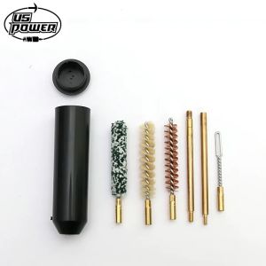 7pcs/set Pistol Gun Cleaning Kit Mat Hand Rod Brush Professional Tools .22 .45 .357 Glock 1911 Taurus G2C 9mm 9x19mm Para Caliber for Handgun Rifle Pistol Gun Brush Tool Kit Hunting Accessories