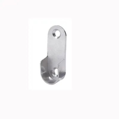 6/10Pcs Wardrobe Clothes Tube Rail Support U-Shaped Rod Flange Seat for Home Store Clothing Rod Bracket Household Hardware