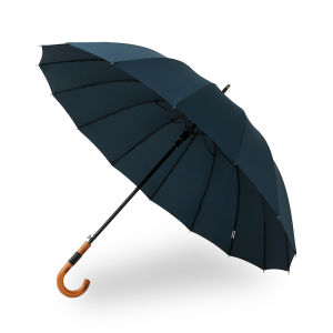 Wooden Big Umbrella Windproof Business Style 16 Bones Japanese Long Handle Rain Umbrella 120cm Golf Mens Umbrella