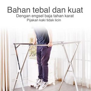 Royalstar Jemuran Baju Lipat Jemuran Pakaian Portable Jemuran Hanger Tahan Karat Minimalis Serbaguna