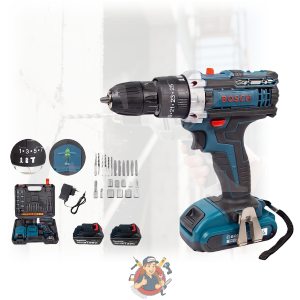 Makita Power Tools Cordless Impact Drill Heavy Duty 2 Speed with Battery and Charger