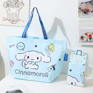 🍒 สดใสรับซัมเมอร์ กระเป๋าถือกระสอบ งานลิขสิทธิ์แท้ ขนาด 54×34 cm (ไซส์ใหญ่ ) ขนาดตอนพับเก็บ 27.5×15 cm