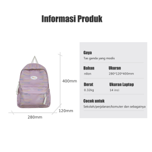 BuzzBag - Tas sekolah wanita berkapasitas besar korea import fashion kuliah tas ransel laptop backpack