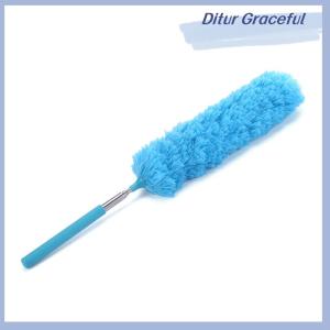 Ditur Retractable Duster Stainless Steel Long Handle Dusting Brush Car Household Cleaning Tools Microfiber Dust Brush