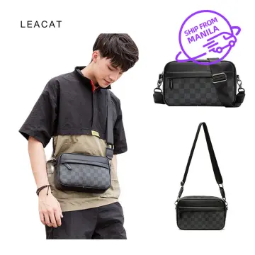 Shop Black Sling Bag For Men Leather online Lazada .ph