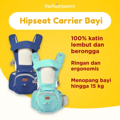 Gendongan Bayi Depan Mamas Choice Hipseat Carrier Fleksibel Lembut Anti Iritasi