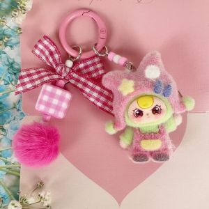 Dopamine Cold Hat Three-Year-Old Plush Cartoon Pendant Bag Cute Doll Girl Keychain Student Accessory Gift
