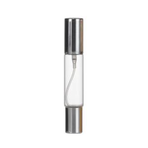 VICENDA 10ml Capacity Glass Perfume Bottle Rolling Ball Aluminum Nozzle Mist Spray Bottle Reusable Use Empty Double-headed Bottle Travel Storage