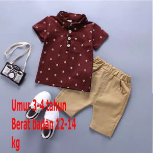 Daigo STEVEN Setelan Anak Laki Laki Murah Terbaru Umur 1 2 Import Distro Pakaian Keren Terbaru Baju Anak Usia 3 4 5 Tahun Balita Gratis Ongkir Cod TOKO YUUKY