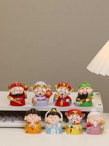 Zhongkui Cute Handmade Ornament High-End Gift Resin Craft God of Wealth New Chinese Style Office Desk Decoration Present