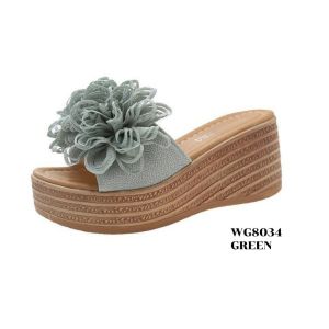 WYN Wedges sandals Roses Fashion Wanita Kekinian WG8034
