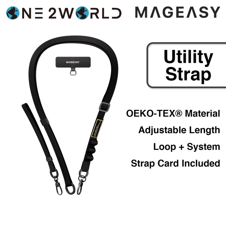 MagEasy 2-in-1 Utility Strap - 20mm Crossbody and Detachable Wrist ...