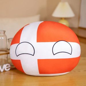 30cm Polandball Plush Toys Stuffed Dolls Pendant Anime World Countryball National flag Pillow Cushion Gift For Kids