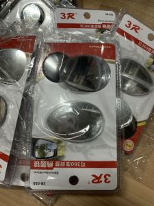 Set 2 gương lồi 3R chính hãng vuông chữ nhật dài đa cực 360 độ tăng tầm nhìn lái xe