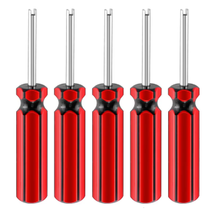 5 Pieces Universal for Valve Stem Removal Tool Set of 5 4 Way for Valve Core Remover Tire Repair Schrader for Valve Tool