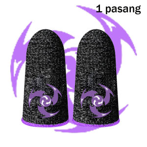 Sarung jari serat perak gaming Bluewow anti keringat dan anti selip aksesori ponsel pengontrol game untuk PUBG MLBB CODM