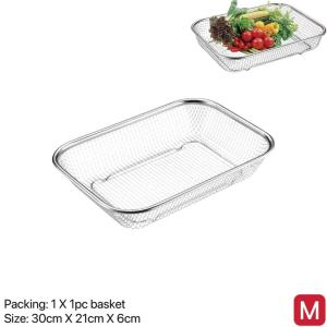 2in1 stainless steel tray with strainer for drain cooking stainless steel strainer for frying with tray cooking rack for baking tray fried food drainer tray oil drying rack stainless basket drainer for food utensils organizer spoon and fork organizer rack