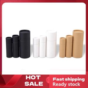 🚚【Local Express Delivery】🚚 5Pcs lot Kraft Paper Push Up Tubes Biodegradable Cardboard Cosmetic Cylindrical Packaging Lip Balm Deodorant Container