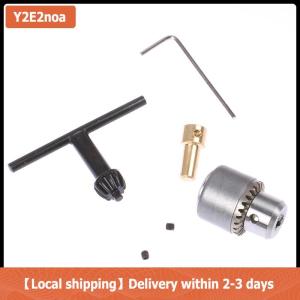 【Local shipping】 1 Set Mini Drill Chuck Micro 0.3-4mm Taper Mounted Drill Chuck and Wrench
