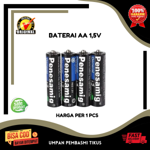 Baterai AA A2 Battery Penesamig 1.5V Kualitas SNI Batu Batere Batre Batrai Ukuran Remote TV dan Jam Dinding Baterai Besar Untuk Mainan LR6 R6C