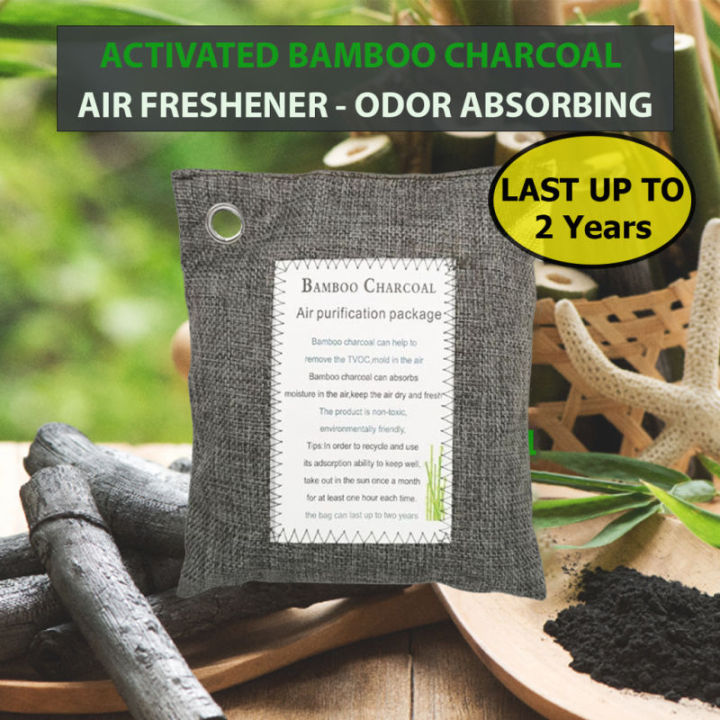 Activated Charcoal Air Purifying Bag - Deodorizer For Home, Car, Closet - Bamboo Charcoal By NatureGuise