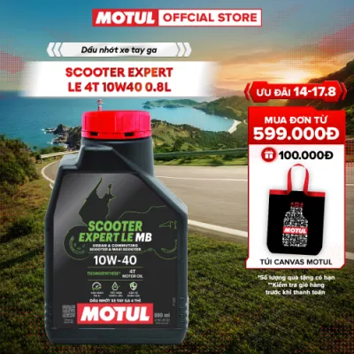 Dầu nhớt xe tay ga MOTUL SCOOTER EXPERT LE 10W40 0.8L & 1L