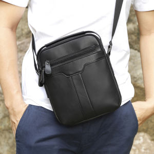 Smart King New Genuine Cow Leather for Men Sling Shoulder Bag Business Casual Man Crossbody Messenger Bag