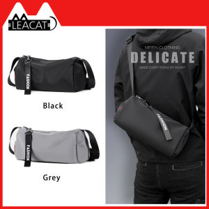 Leacat Gym ถุงไนลอนกันน้ำกีฬาการฝึกอบรมกระเป๋าขนาดใหญ่ความจุกระเป๋าสะพาย Tote กระเป๋ากระเป๋าสะพายเดินทาง