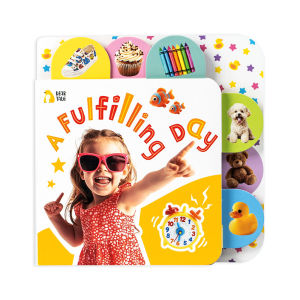 FCBEAR TALE English Learning Book Numbers Alphabet and A Fulfilling Day for Kids Early Education Picture Book