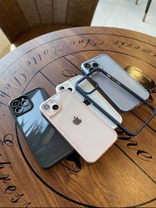 พร้อมส่งในไทย🌷✨ T1S137 เคสไอโฟน เคสใสขอบสีเมทาลิคด้าน เคสเมทาลิค สำหรับ iPhone 1313Pro13Promax