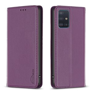 Cho Samsung Galaxy A31 A51 A71 Ốp điện thoại có nam châm Ví da khe cắm thẻ cặp vợ chồng lật Bìa vỏ