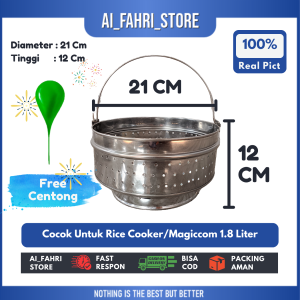 Saringan Magiccom Nasi Rendah Gula (Low Carbo) Untuk Rice Cooker Uk 0.6 Liter - 2.5 Liter Bahan Full Stainless