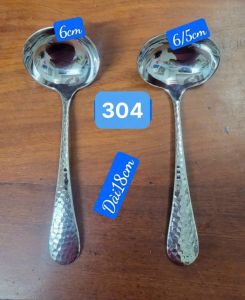 VÁ MUỖNG CANH HOA VĂN KIM CƯƠNG INOX 304 Cao Cấp