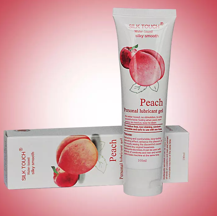 peach personal lubricant gel There is a serious lube/latex condom myth going around. TRUTH:  silicone-based lube IS FINE WITH LATEX CONDOMS and other barriers. See  chart: