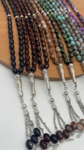 Glass Bead Bracelets Cross Pendants Rosary Bracelets Christian Hand Chain for Baptisms Christening Prayer Gift