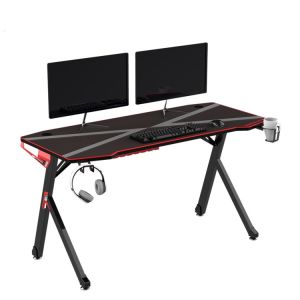 2023 New Design Big Size Desktop Gaming Desk Racing Desk Computer Table For Professional E-sports