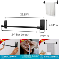 3M Command Bathroom Matt Black Series Shower Caddy Towel Ring Towel Bar. 