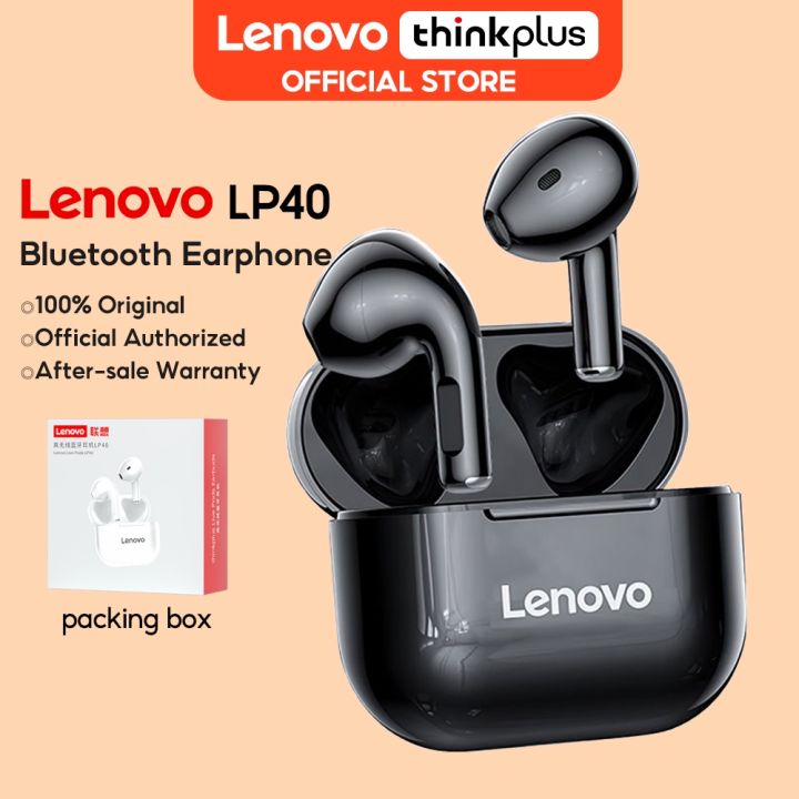 Lenovo LP40 TWS Wireless Earbuds with Mic Superb Bass Bluetooth ...