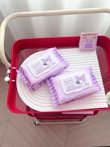 Tisu Basah Kuromi Baby Wipes 80pcs Soft Clean Gentle Antibacterial Wipes Family Pack Toddler Kids