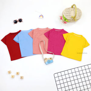 Kaos Isyana Uk Bayi - 6 Tahun / Kaos Anak Perempuan Kids T-Shirt Polos Baju Import Lengan Pendek Cewek