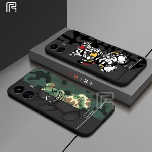 (Lokal Ready) Casing hp Realme C53 C51 C55 C33 C30 C31 C30S C35 Realme10 9i 8i 7i 5i 6i C2 C21Y C11 2021 C20 C25Y C17 C3 C12 C15 Cool Tide Brand Kamuflase Beruang Soft Case
