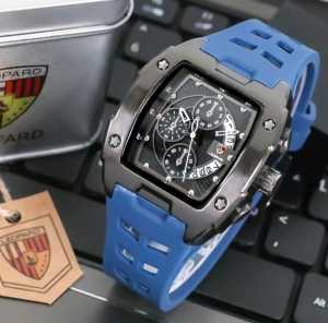 Jam Tangan Pria Leopard LP-8063 Strap Rubber Tanggal Aktif Chrono Varian FREE BOX FREE BATERAI CADANGAN