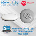 BEACON LED 18W/36W IP65 Waterproof Ceiling Light / Acrylic Ceiling Light - Suitable for Balcony, Bathroom. 