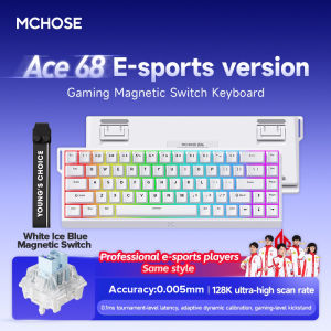 SKYWORTH x MCHOSE Ace68 Hall Effect Magnetic Switch 0.1ms Latency RGB 8K Hot-swappable Wired Gaming Keyboard