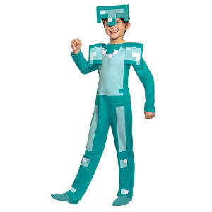 ToyStory Halloween Carnival Party Cosplay Anime Game Minecraft Character Diamond Armor Cosplay Costume Childrens Clothing Set