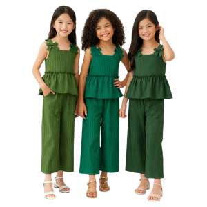 AA BKK Casual  Elegant Girl  Sleeves Ribbon Top and Pants  Set Terno Coordinates   - classy and elegant - timeless classic  - timeless piece - casual office or party - classic piece - super kapal ng tela - hindi kayo magsisi - our aim is to produce qual